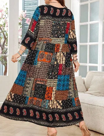 Rochie lunga SHEIN CURVE, mix culori