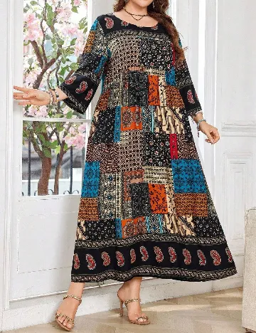 Rochie lunga SHEIN CURVE, mix culori
