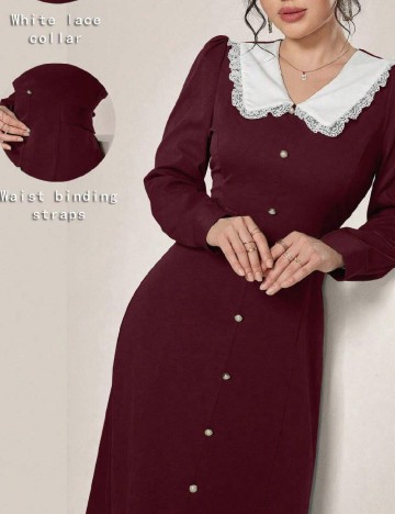 Rochie medie SHEIN, pruna