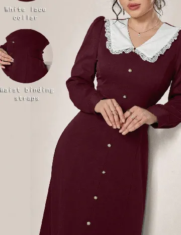Rochie medie SHEIN, pruna