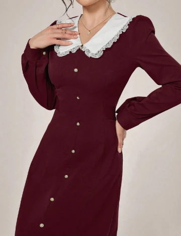 Rochie medie SHEIN, pruna