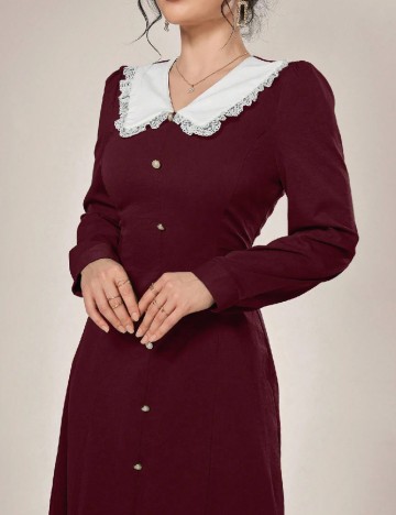 Rochie medie SHEIN, pruna