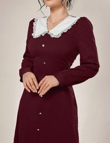 Rochie medie SHEIN, pruna