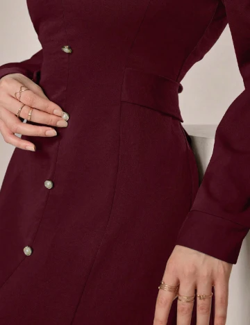 Rochie medie SHEIN, pruna