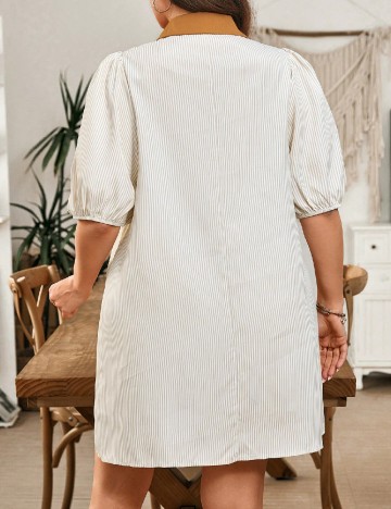 Rochie scurta SHEIN CURVE, alb