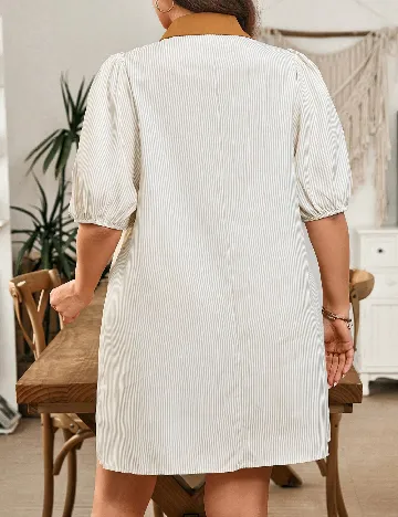 Rochie scurta SHEIN CURVE, alb