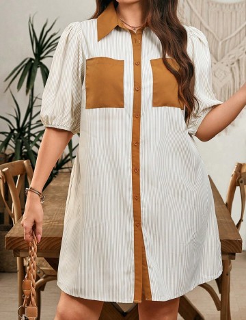 Rochie scurta SHEIN CURVE, alb