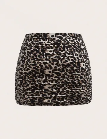 Fusta SHEIN CURVE, animal print
