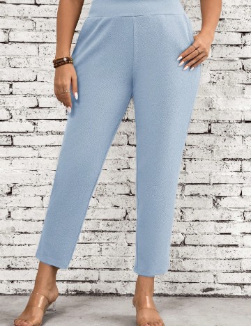 Pantaloni SHEIN CURVE, albastru