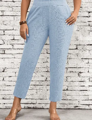Pantaloni SHEIN CURVE, albastru