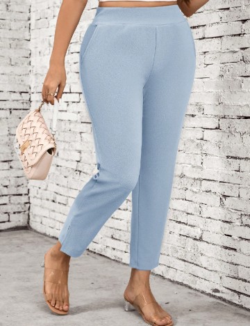 Pantaloni SHEIN CURVE, albastru