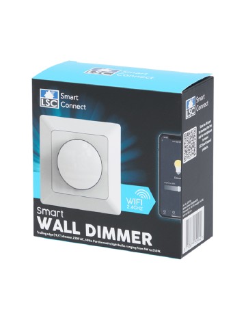 Dimmer de perete LSC, alb