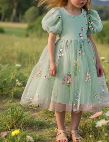 Rochie Shein Kids, verde