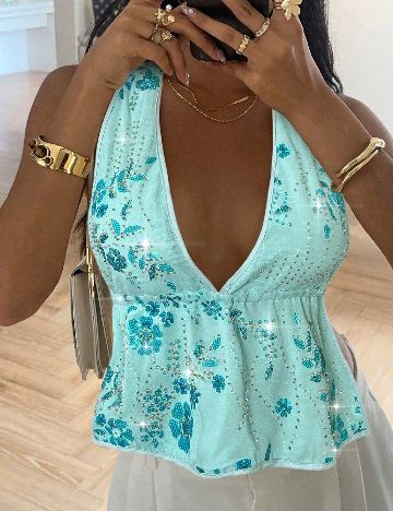 Top SHEIN, albastru