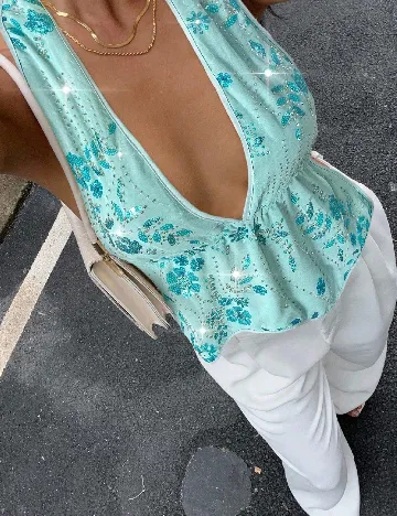 Top SHEIN, albastru