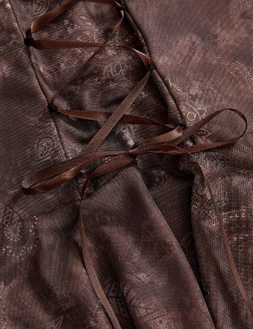 Rochie scurta Romwe, maro