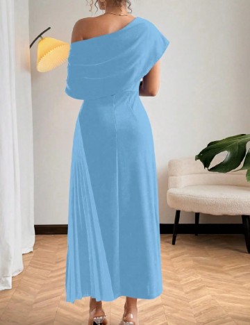 Rochie medie SHEIN CURVE, albastru