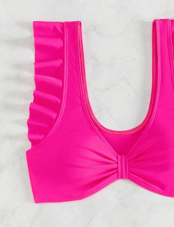 Costum de baie SHEIN, fucsia