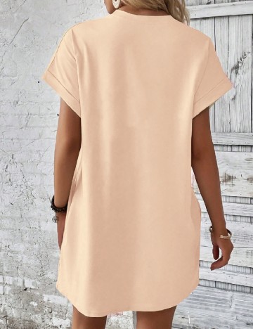 Rochie scurta SHEIN, crem