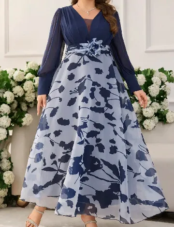 Rochie lunga SHEIN CURVE, albastru