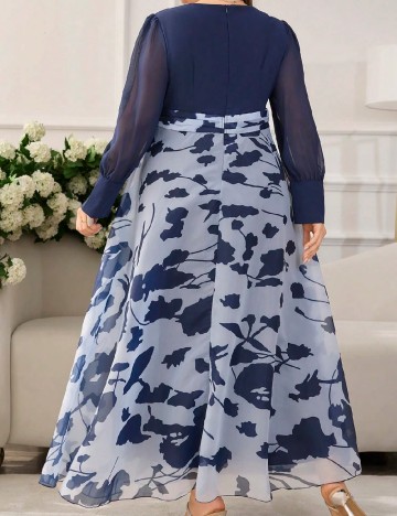 Rochie lunga SHEIN CURVE, albastru