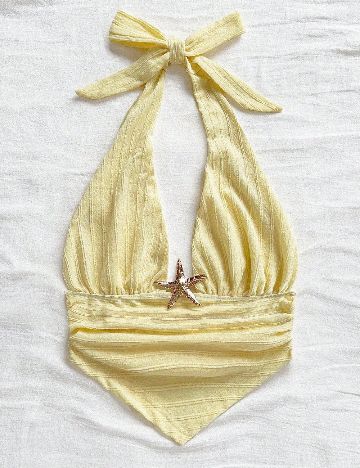 Top SHEIN, galben