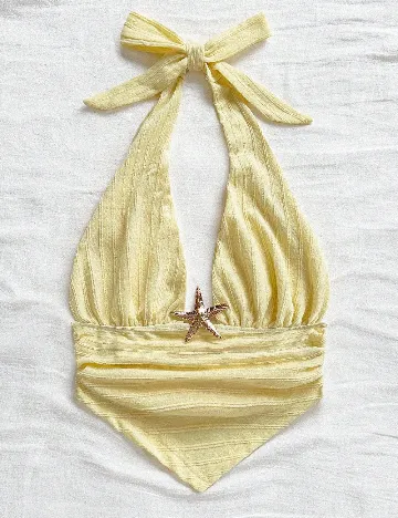 Top SHEIN, galben
