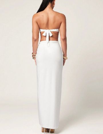 Costum de baie Silquee, alb