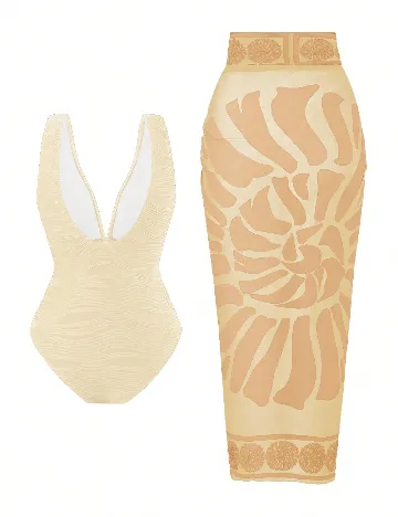 Costum de baie SHEIN, cre