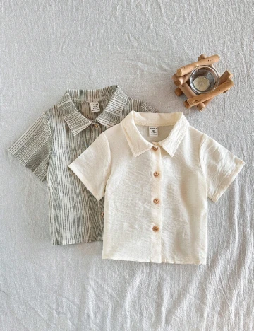 Set camasi 2 bucati Shein Kids, mix culori