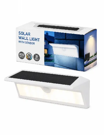 Lampa solara cu senzor de miscare ACTION, alb
