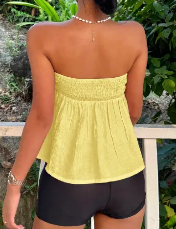 Top SHEIN, galben
