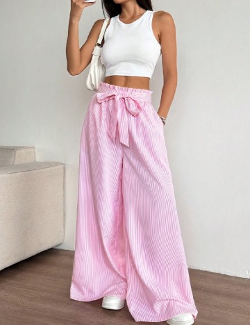 Pantaloni SHEIN, roz