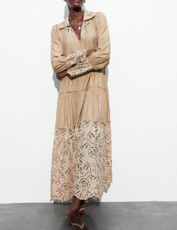 Rochie lunga SHEIN, crem