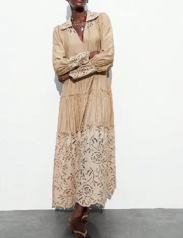 Rochie lunga SHEIN, crem