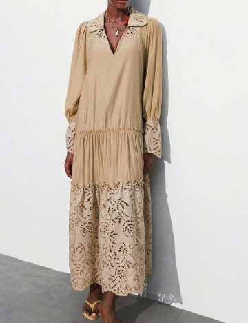 Rochie lunga SHEIN, crem