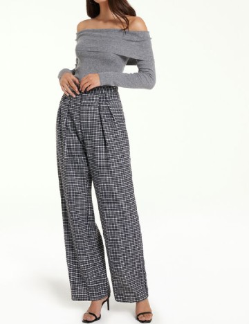 Pantaloni Tezenis, alb/negru