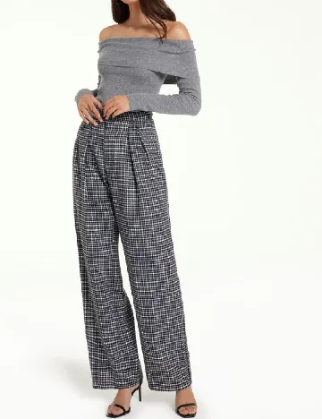 Pantaloni Tezenis, alb/negru
