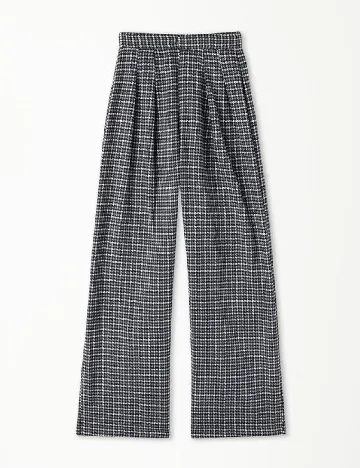 Pantaloni Tezenis, alb/negru