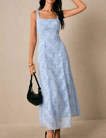 Rochie lunga Poeselle, albastru