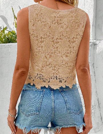 Top SHEIN, crem
