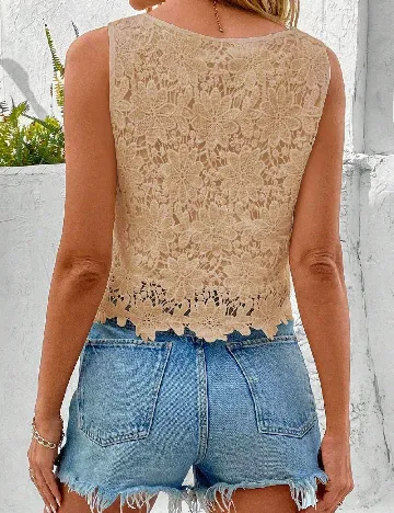 Top SHEIN, crem