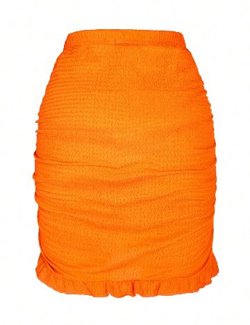 Fusta Shein Kids, portocaliu