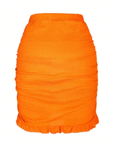 Fusta Shein Kids, portocaliu