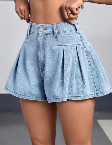 Pantaloni scurti SHEIN, albastru