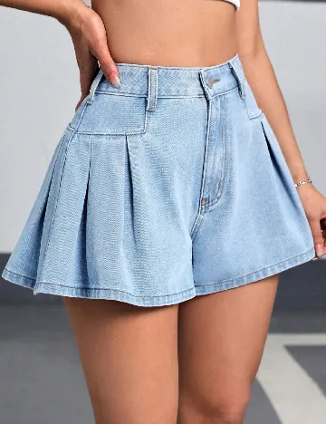 Pantaloni scurti SHEIN, albastru