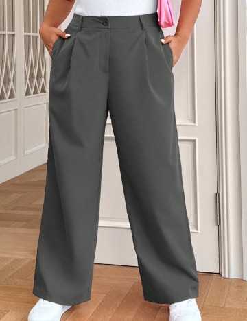 Pantaloni SHEIN CURVE, gri