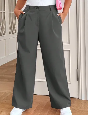 Pantaloni SHEIN CURVE, gri