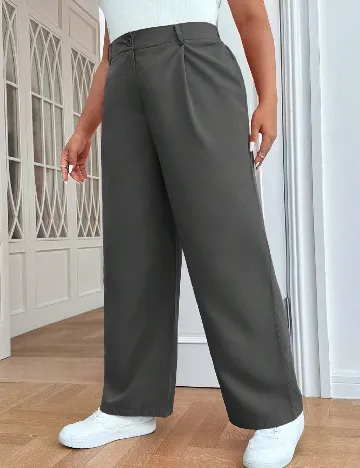 Pantaloni SHEIN CURVE, gri