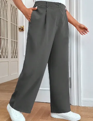 Pantaloni SHEIN CURVE, gri